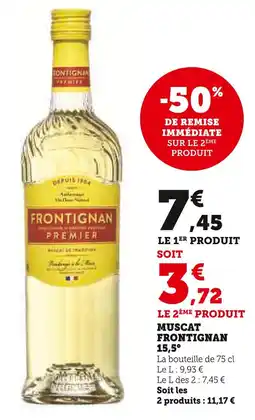 U Express Frontignan Premier Muscat Frontignan 15,5° offre