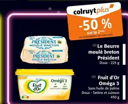 Colruyt PRÉSIDENT Beurre moulé breton doux offre