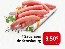 Colruyt Saucisses de Strasbourg offre