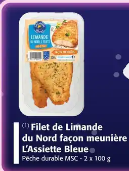 Colruyt L'ASSIETTE BLEUE Filet de Limande du Nord façon meunière offre