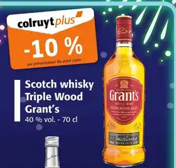 Colruyt GRANT'S Scotch whisky Triple Wood offre