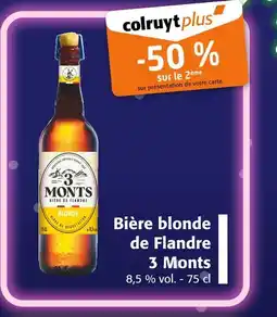 Colruyt 3 MONTS Bière blonde de Flandre offre