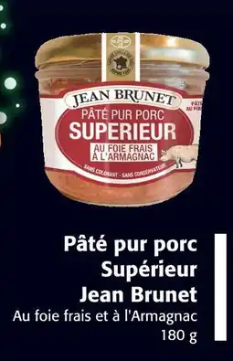 Colruyt JEAN BRUNET Pâté pur porc Supérieur offre