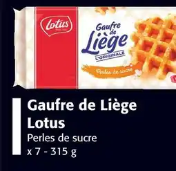 Colruyt LOTUS Gaufre de Liège offre