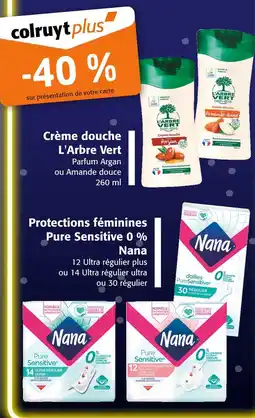 Colruyt L'ARBRE VERT Crème douche offre