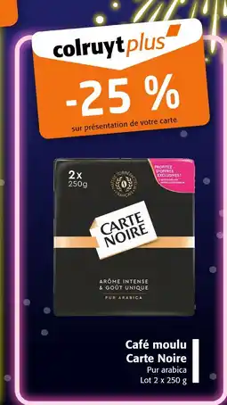 Colruyt CARTE NOIRE Café moulu Pur Arabica offre