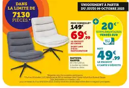 Hyper U Fauteuil Harper offre