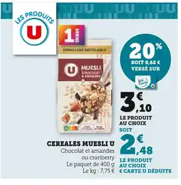 Hyper U U Céréales muesli offre