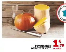 Hyper U Potimarron ou butternut offre