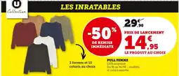 Hyper U U COLLECTION Pull femme offre