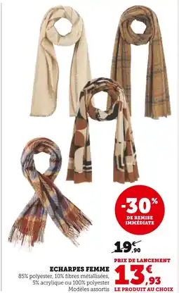 Hyper U Echarpes Femme offre