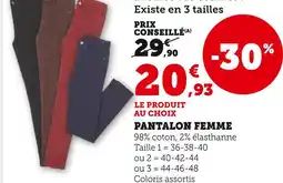 Hyper U Pantalon Femme offre