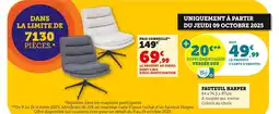 Hyper U Fauteuil Harper offre