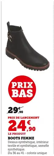 Hyper U Boots Femme offre
