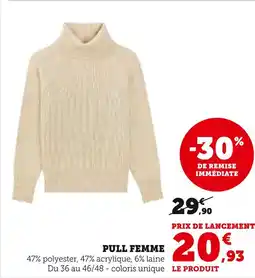 Hyper U Pull femme offre