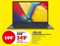 Hyper U ASUS Ordinateur portable 15,6 offre