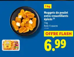 Lidl Nuggets de poulet extra-croustillants épicés offre
