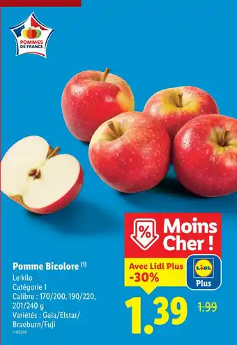 Lidl Pomme Bicolore offre