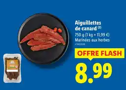 Lidl Aiguillettes de canard offre