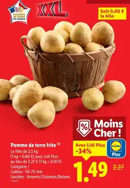 Lidl Pommes de terre de France Pomme de terre frite offre