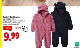 Lidl LUPILU Combinaison en polaire bébé offre