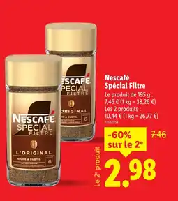 Lidl Nescafé Spécial Filtre offre