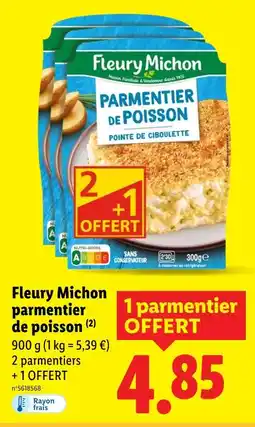 Lidl FLEURY MICHON Parmentier de poisson offre