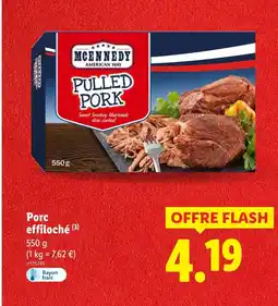 Lidl McKennedy Porc effiloché offre