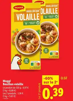 Lidl MAGGI Bouillon Kub Volaille offre