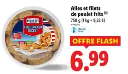 Lidl MCENNEDY Ailes et filets de poulet frits offre