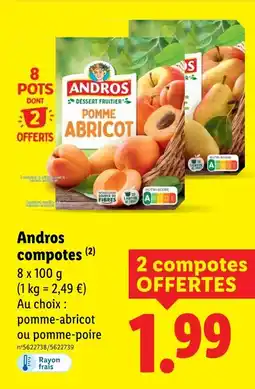 Lidl ANDROS Compotes offre