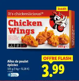 Lidl Ailes de poulet épicées offre