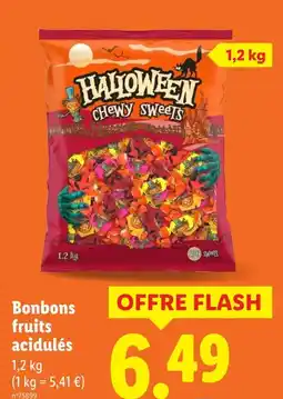Lidl Bonbons fruits acidulés offre