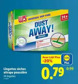 Lidl W5 24 lingettes attrape poussière offre