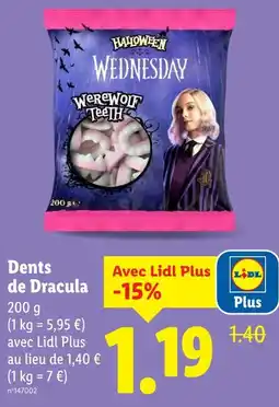 Lidl Dents de Dracula offre