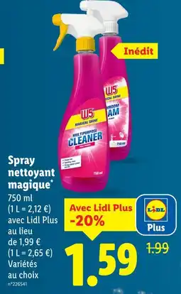 Lidl W5 Spray nettoyant magique offre