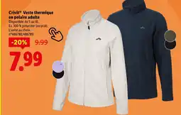 Lidl CRIVIT Veste thermique en polaire adulte offre