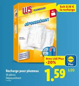Lidl W5 Recharge pour plumeau offre