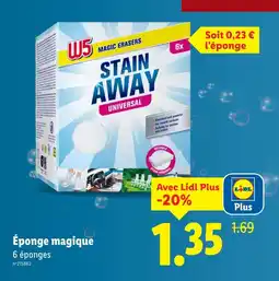 Lidl W5 Éponge magique offre