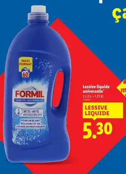 Lidl FORMIL Lessive liquide universelle offre