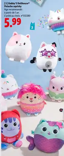 Lidl GABBY'S DOLLHOUSE Peluche squishy offre