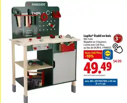 Lidl LUPILU Établi en bois offre
