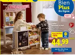 Lidl Lupilu Boutique en bois offre