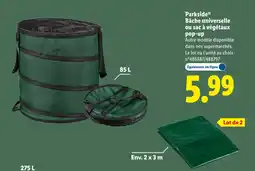 Lidl PARKSIDE Bâche universelle ou sac à végétaux pop-up offre