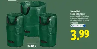 Lidl Parkside Sac à végétaux offre