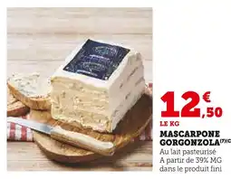 Super U Mascarpone Gorgonzola offre