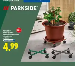 Lidl PARKSIDE Porte-plantes à roulettes extensible offre
