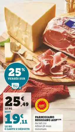 Super U Parmigiano Reggiano AOP offre