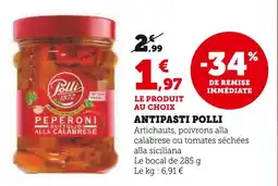 Super U Polli Antipasti Peperoni Sottolio Alla Calabrese offre