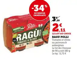 Super U Polli Ragù Tomates & Olives offre